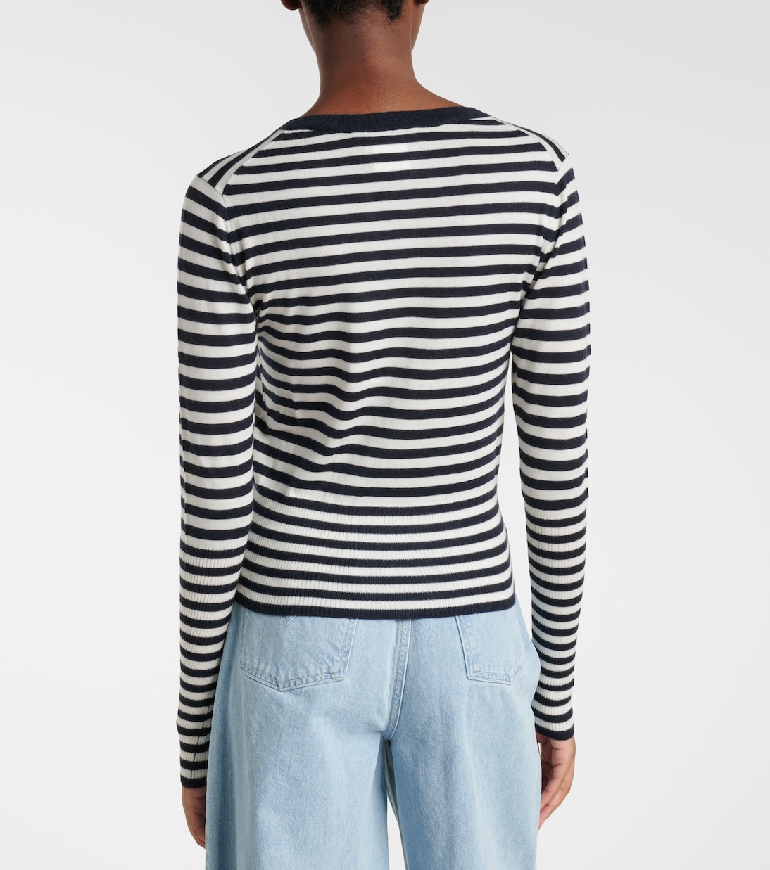 Striped cashmere Henley sweater | Max Mara