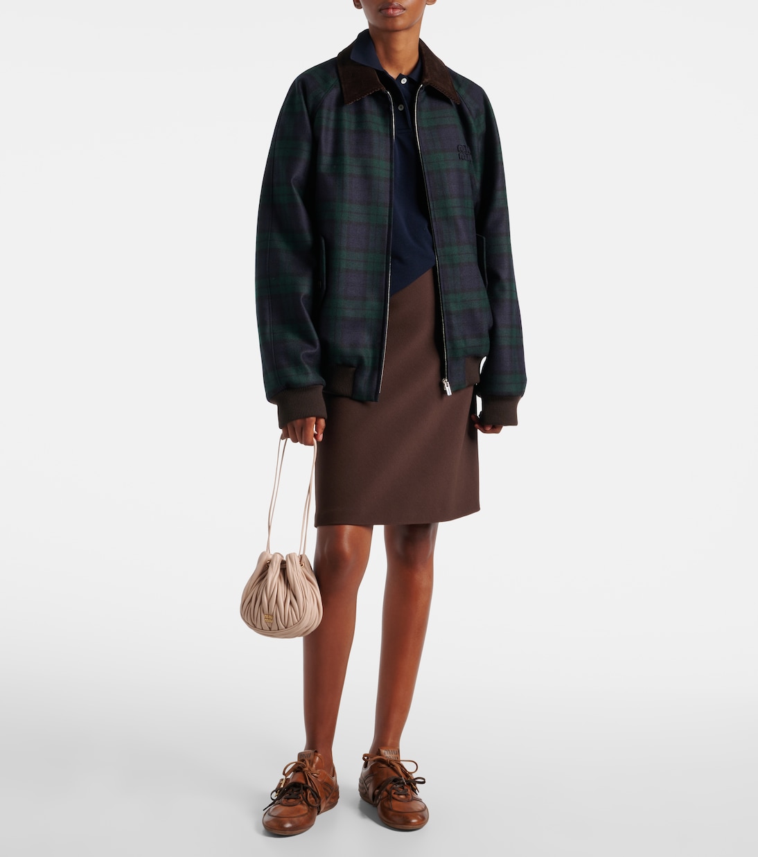 Matelassé leather clutch | Miu Miu