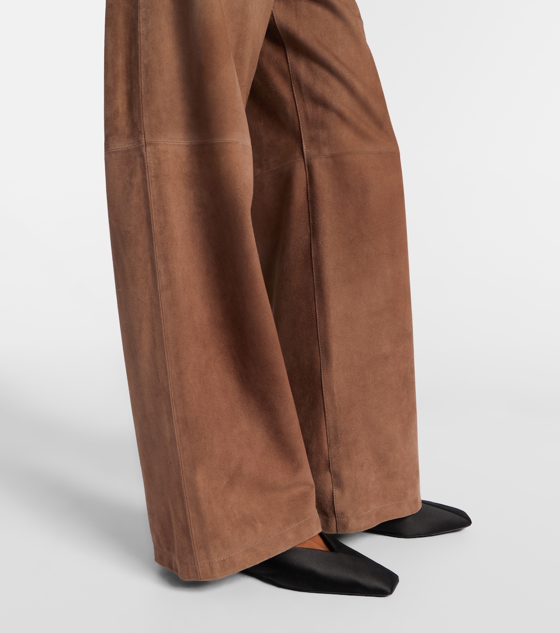 Weite Hose Fulmine aus Veloursleder | 'S Max Mara