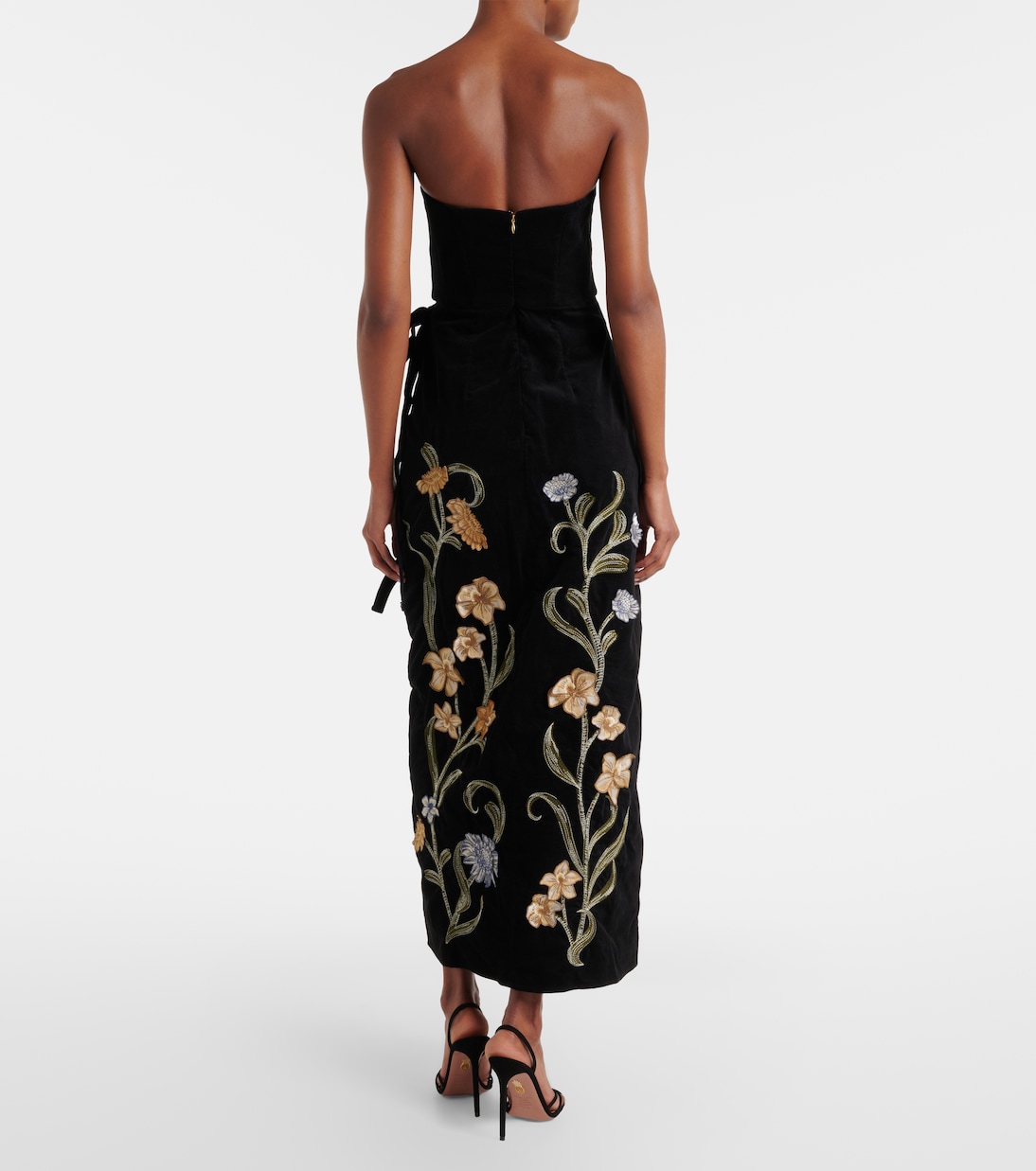 Maxikleid Cinefila Laguna aus Samt | Agua by Agua Bendita