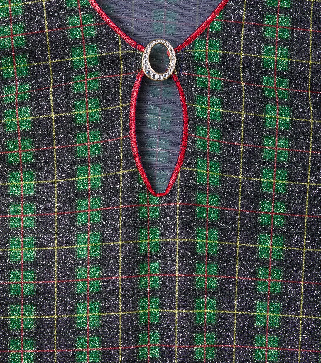 Plaid lamé kaftan | Oséree Kids