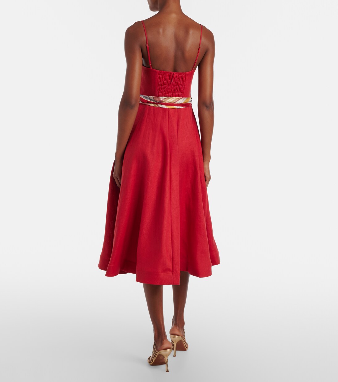 Rebellion linen midi dress | Zimmermann