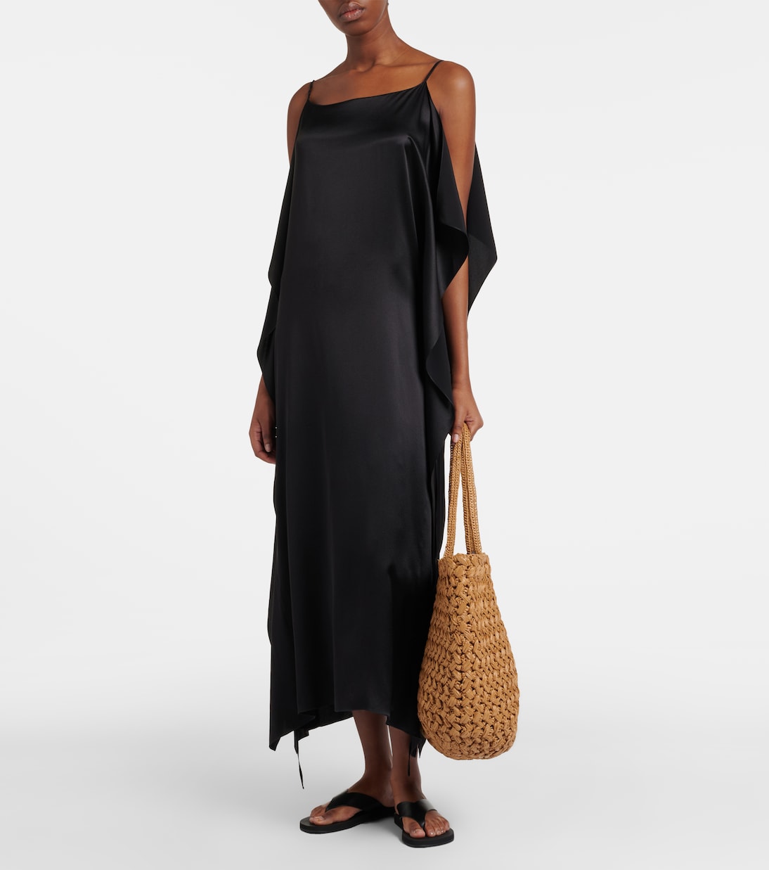Estelle Two Large raffia-effect tote bag | The Row