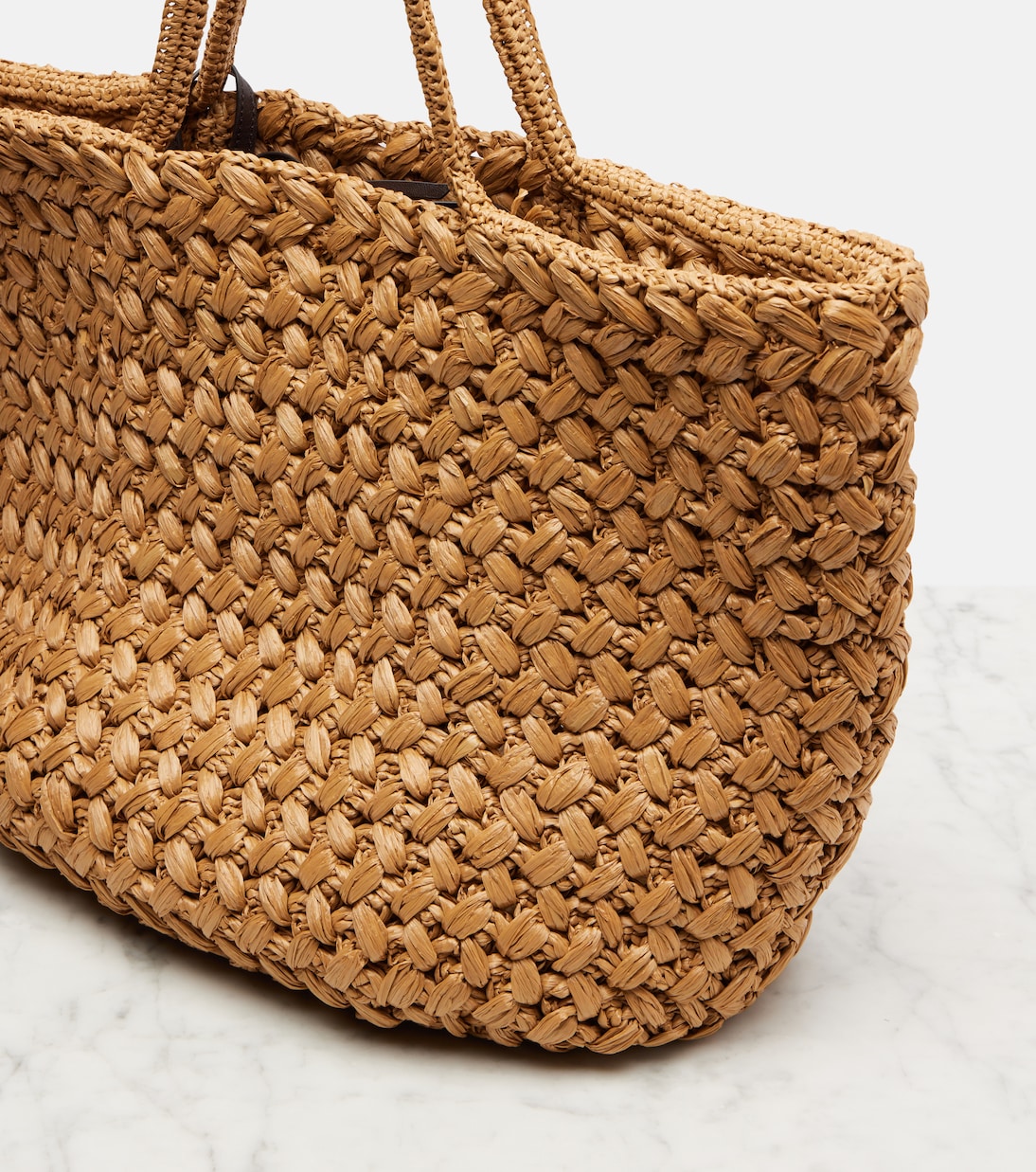 Estelle Two Large raffia-effect tote bag | The Row