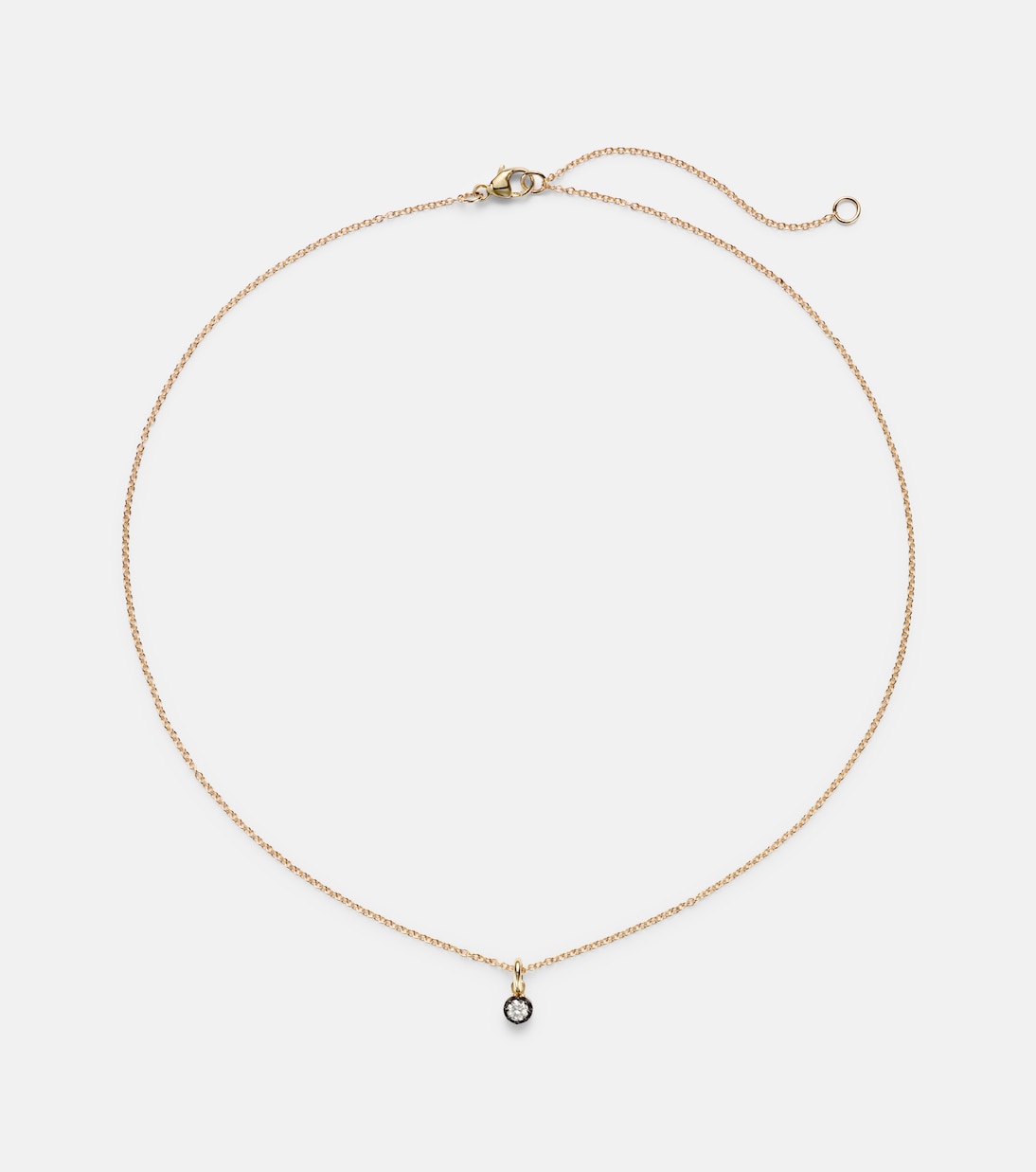 The Shadow 10kt gold choker with diamonds | Stone and Strand