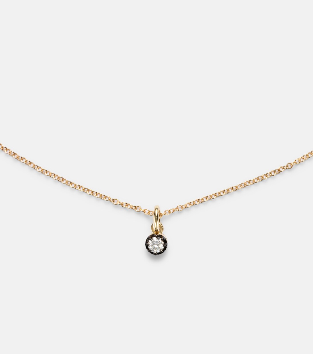 The Shadow 10kt gold choker with diamonds | Stone and Strand