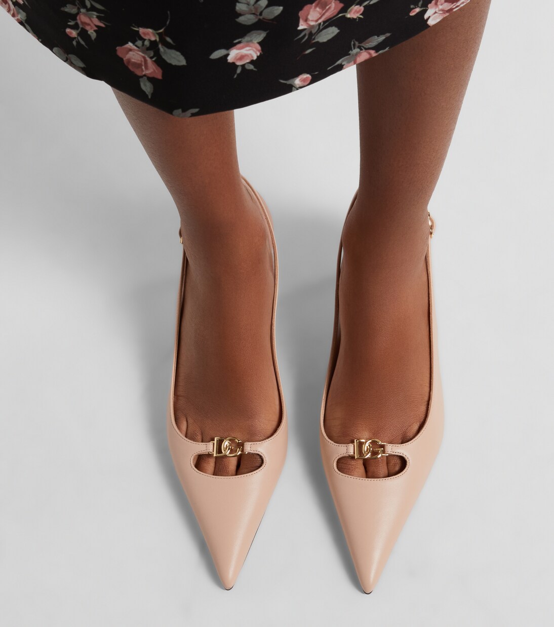 Lollo DG leather slingback pumps | Dolce&Gabbana
