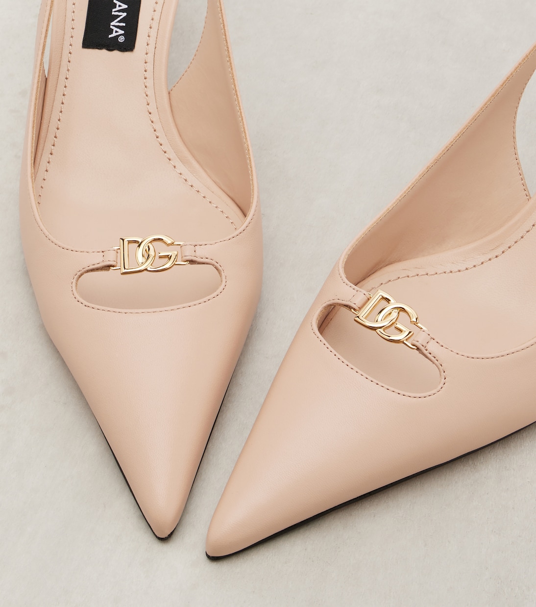 Lollo DG leather slingback pumps | Dolce&Gabbana