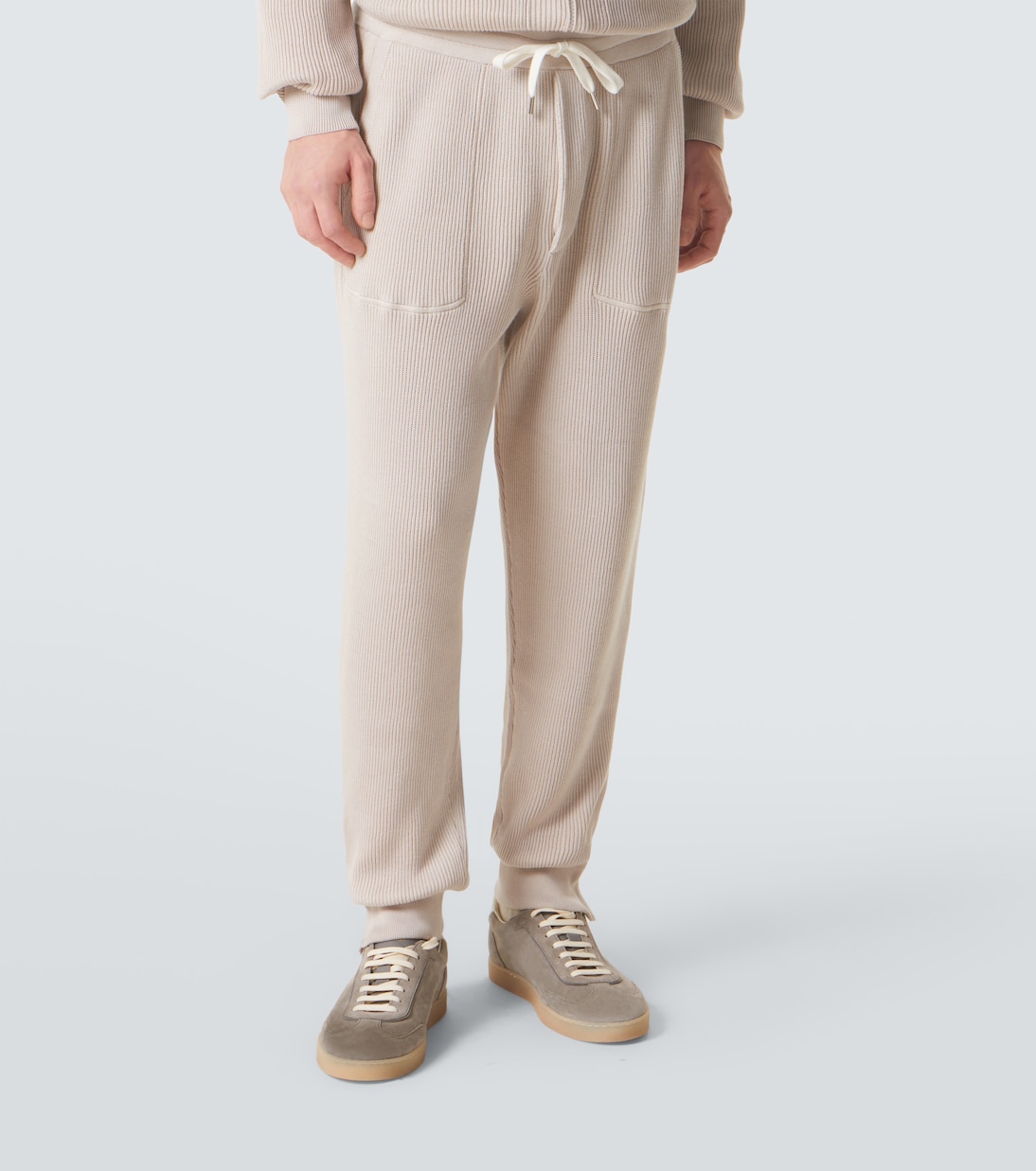 Cotton corduroy sweatpants | Brunello Cucinelli