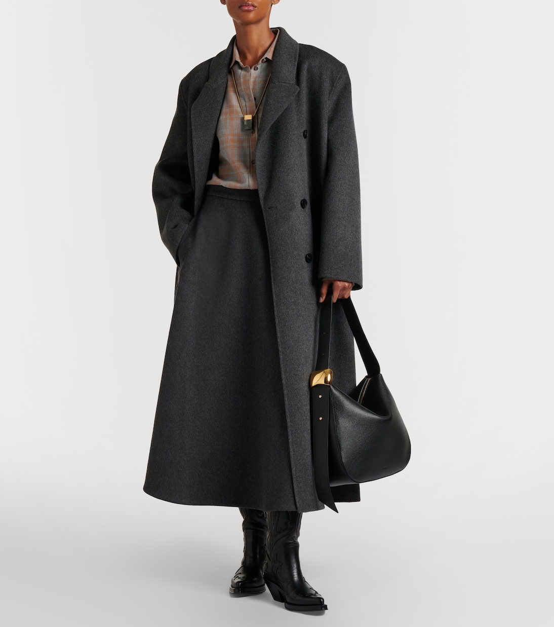 Zambia leather shoulder bag | Amanu