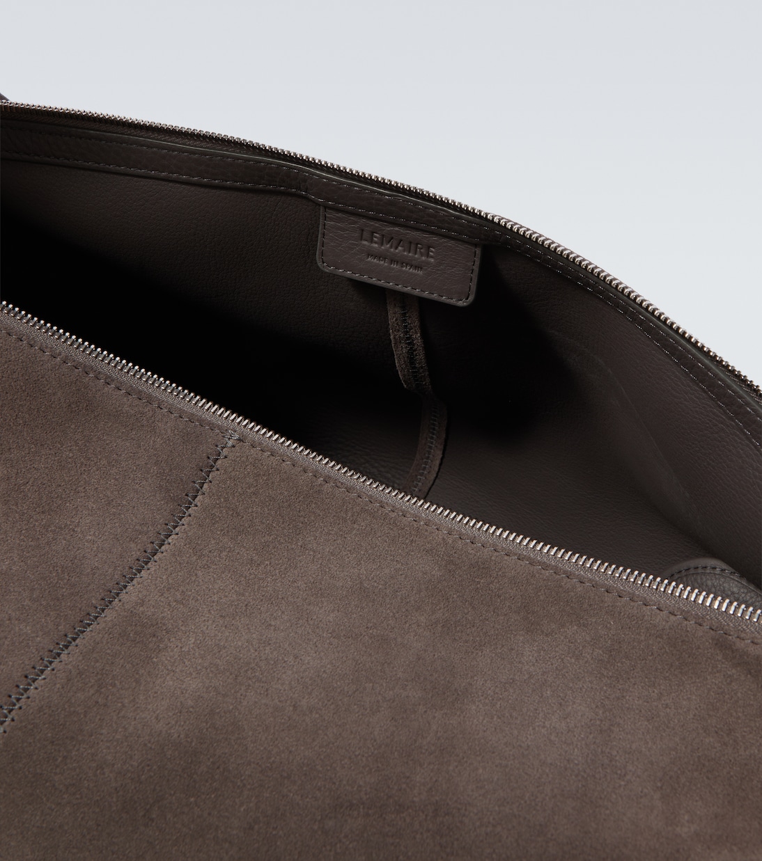 Bolso al hombro de ante con cinturón | Lemaire