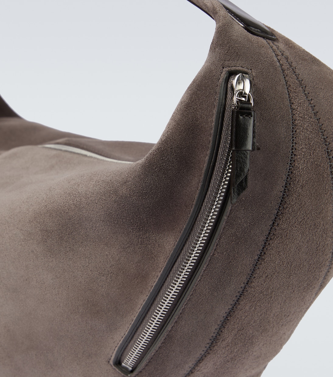 Bolso al hombro de ante con cinturón | Lemaire