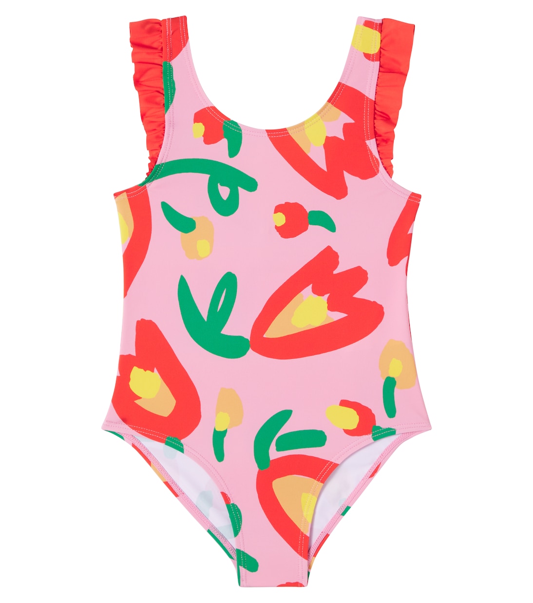 Printed ruffled swimsuit | Stella McCartney Kids