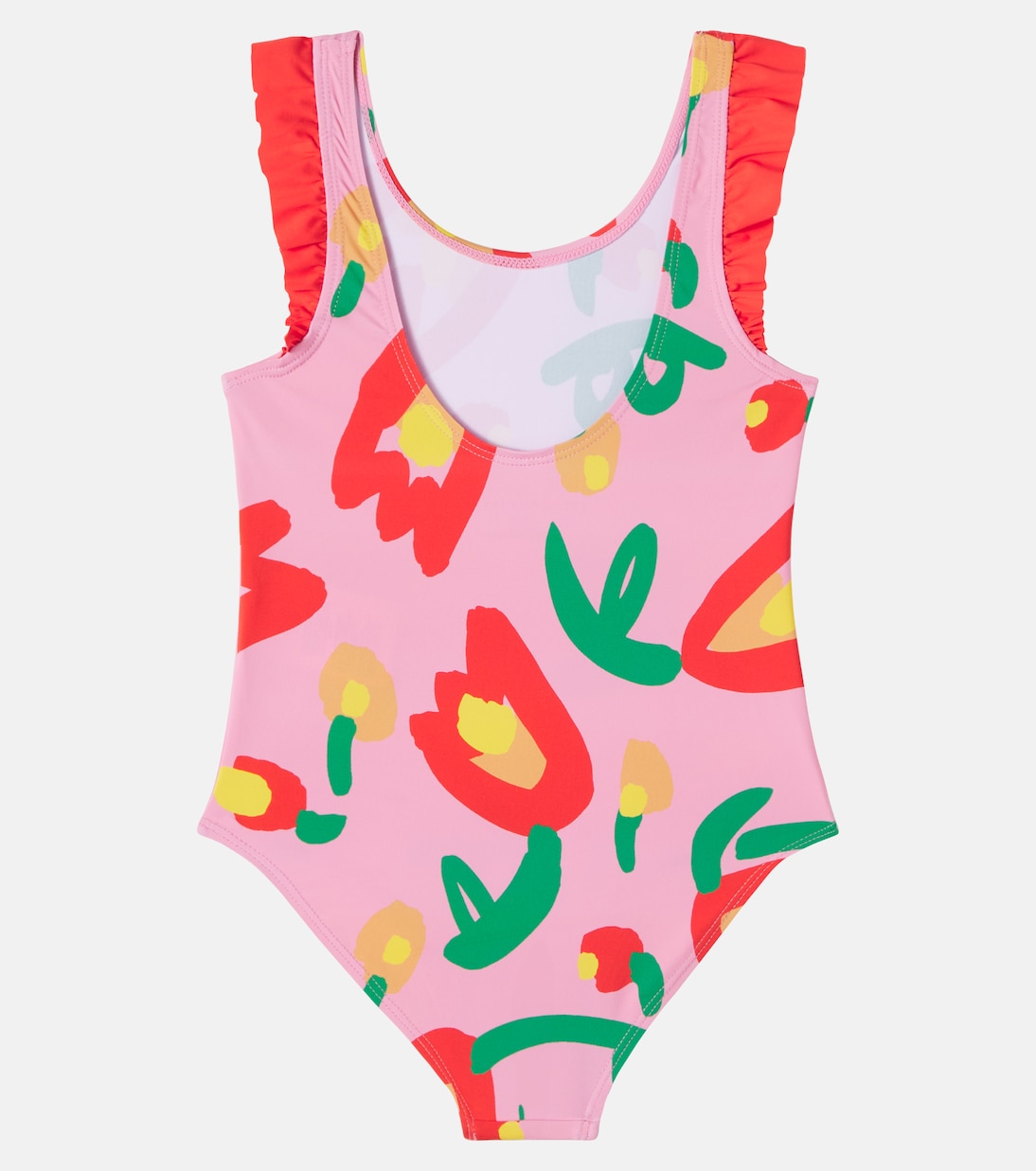 Printed ruffled swimsuit | Stella McCartney Kids
