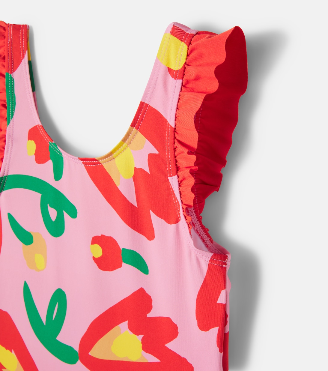 Printed ruffled swimsuit | Stella McCartney Kids