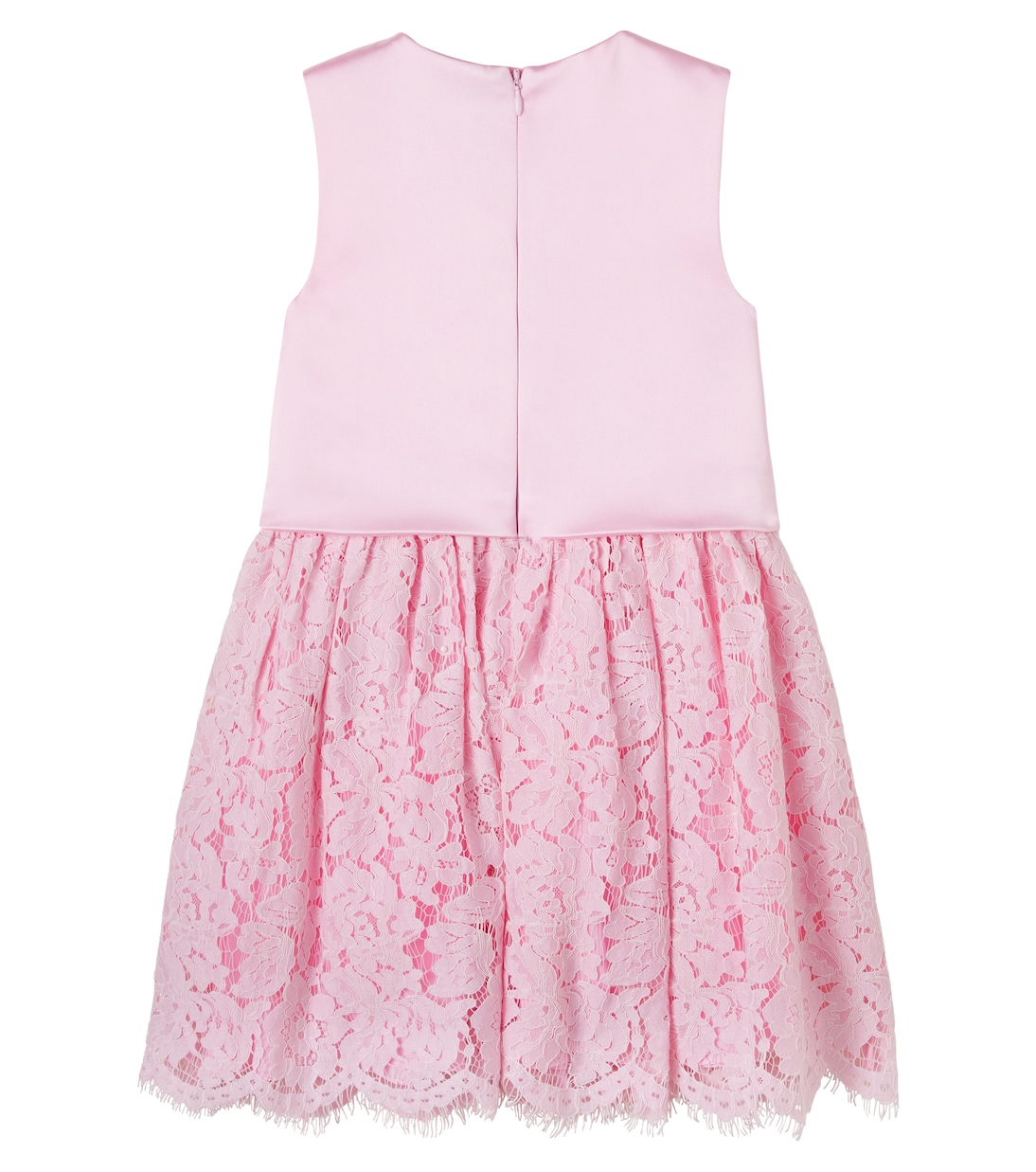 Crystal-embellished lace-trimmed dress | Self-Portrait Kids