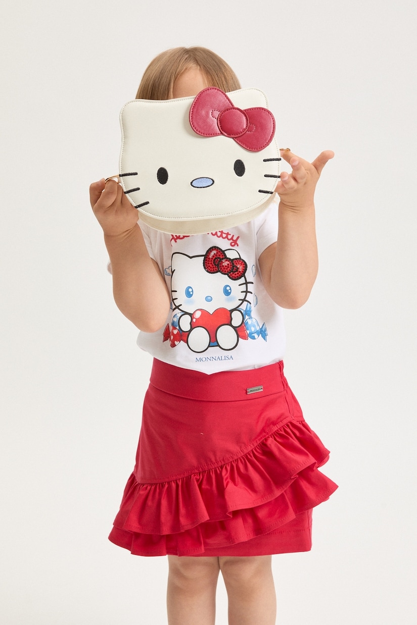 x Hello Kitty – T-shirt en coton mélangé | Monnalisa