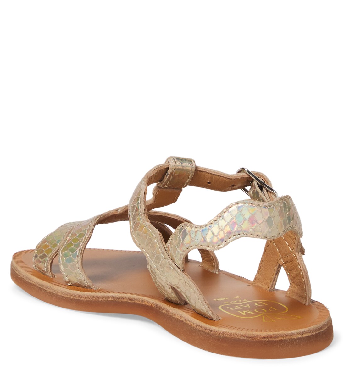 Sandali Plagette in pelle metallizzata | Pom d'Api