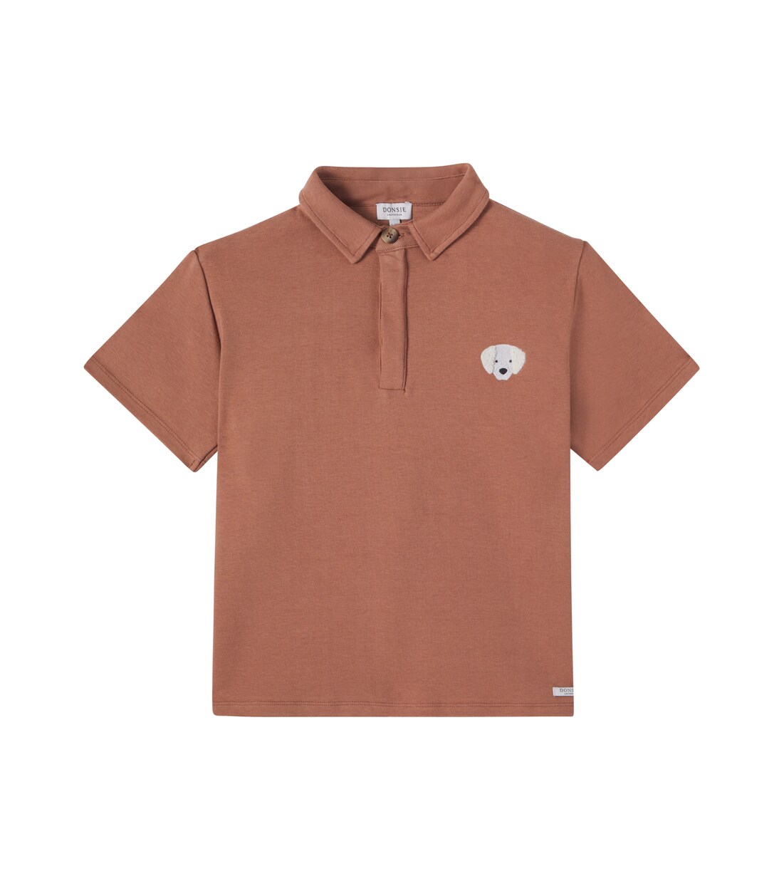 Wouti embroidered cotton-blend piqué polo shirt | Donsje