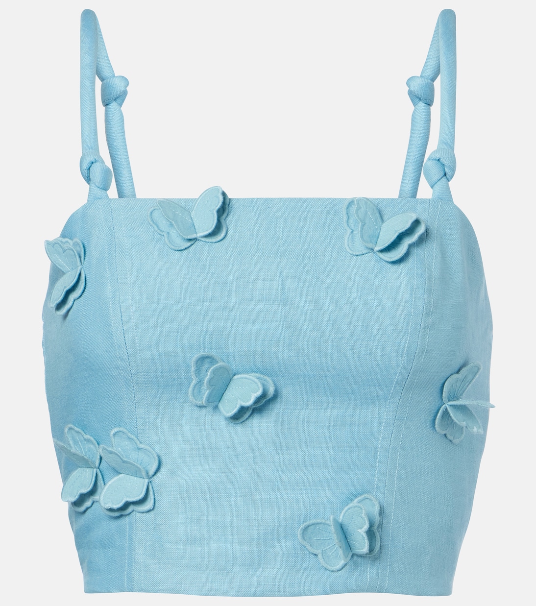 Cropped-Top aus Leinen | Farm Rio