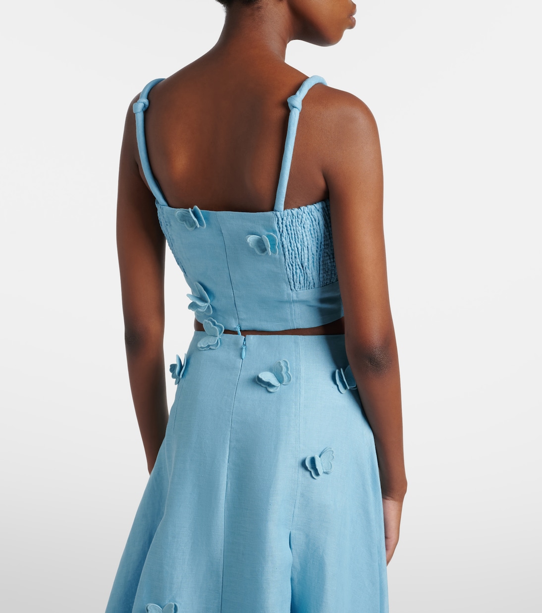 Cropped-Top aus Leinen | Farm Rio