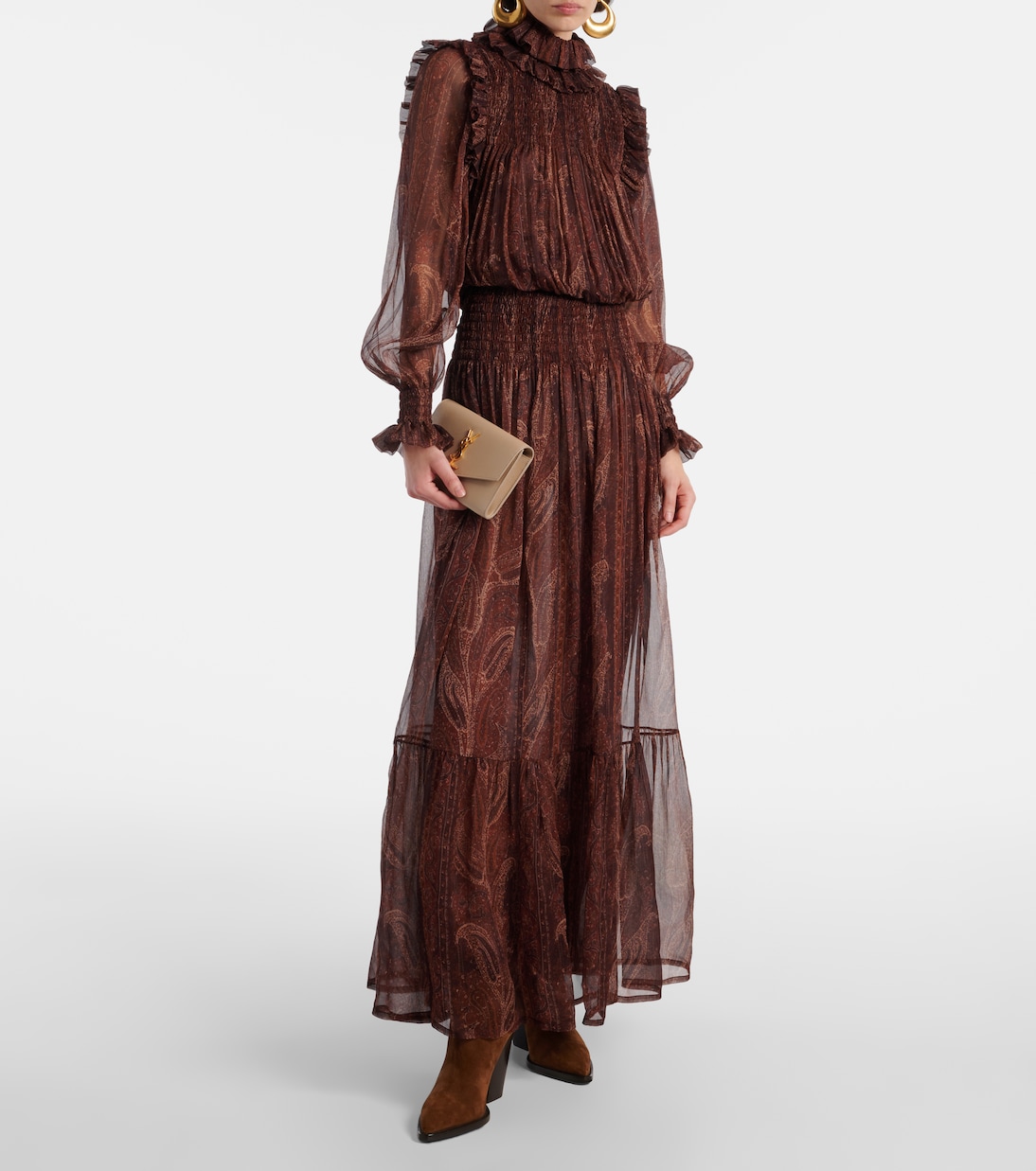 Portafoglio Uptown in pelle con tracolla | Saint Laurent