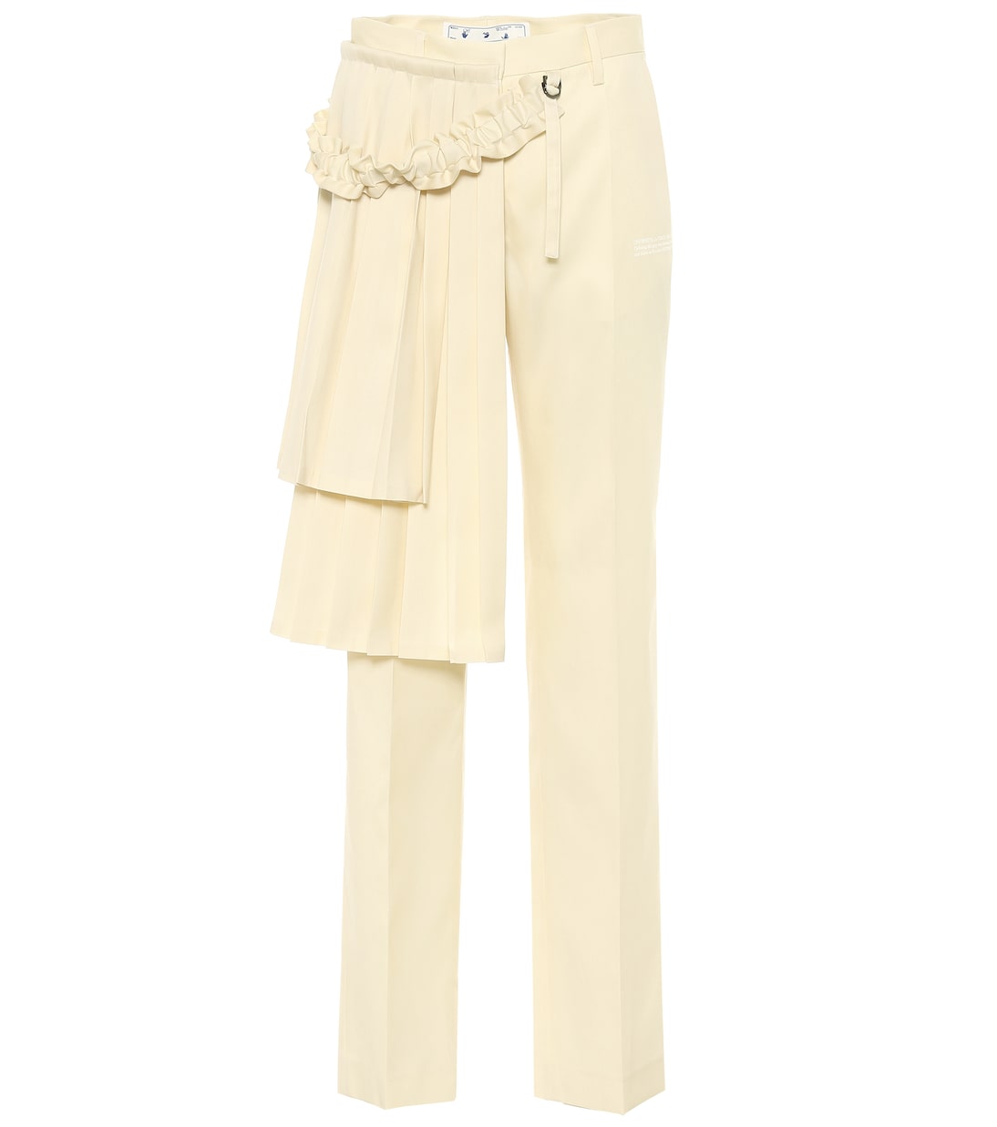Curtains high-rise wool pants | Off-White