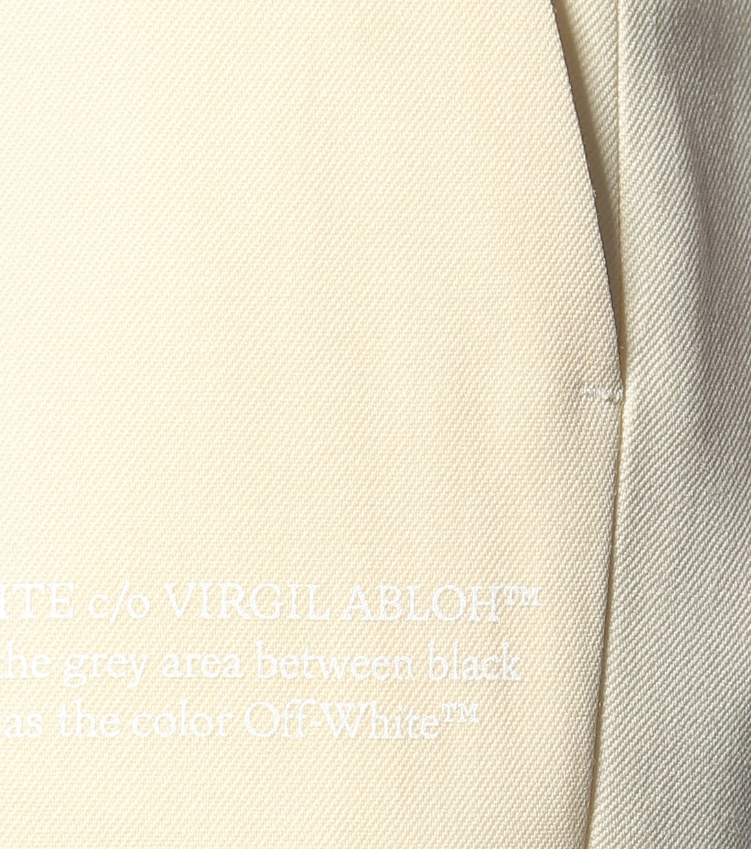 Curtains high-rise wool pants | Off-White