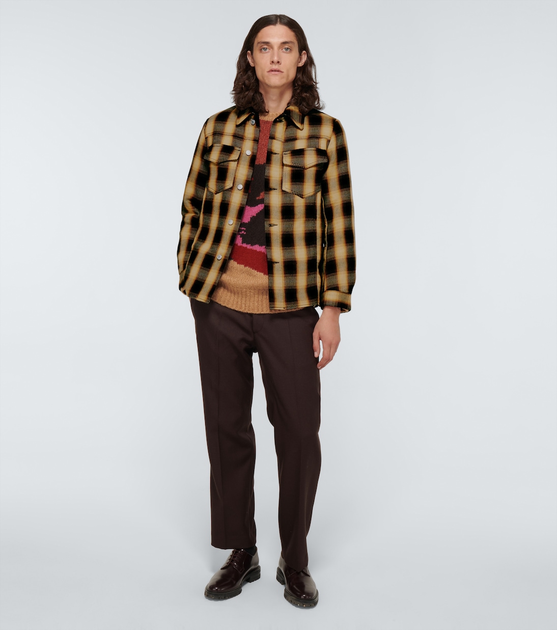 Karierte Hemdjacke aus Baumwollflanell | Dries Van Noten