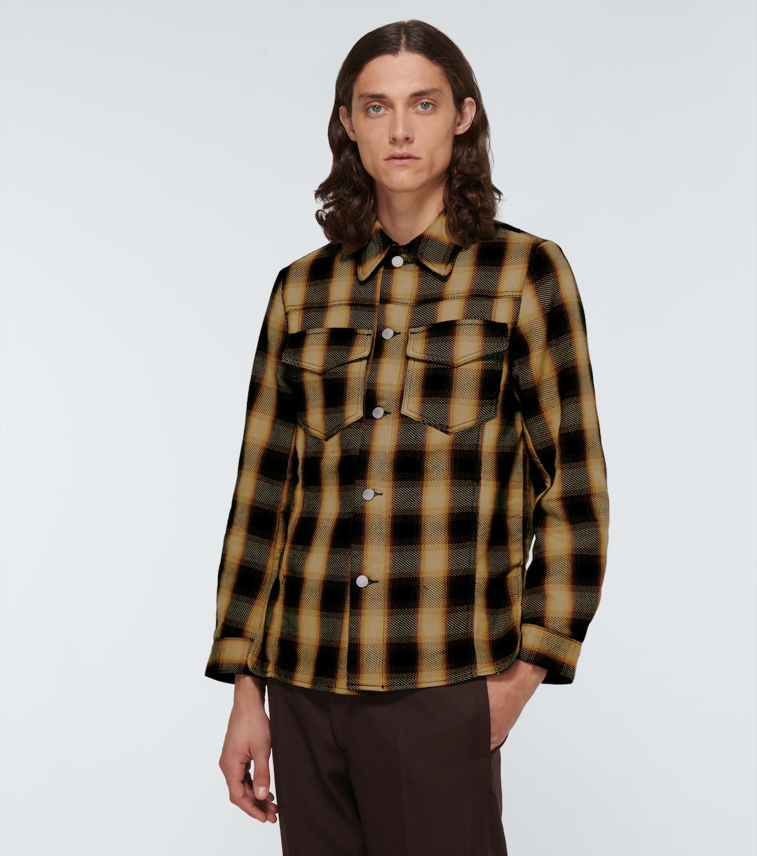 Karierte Hemdjacke aus Baumwollflanell | Dries Van Noten