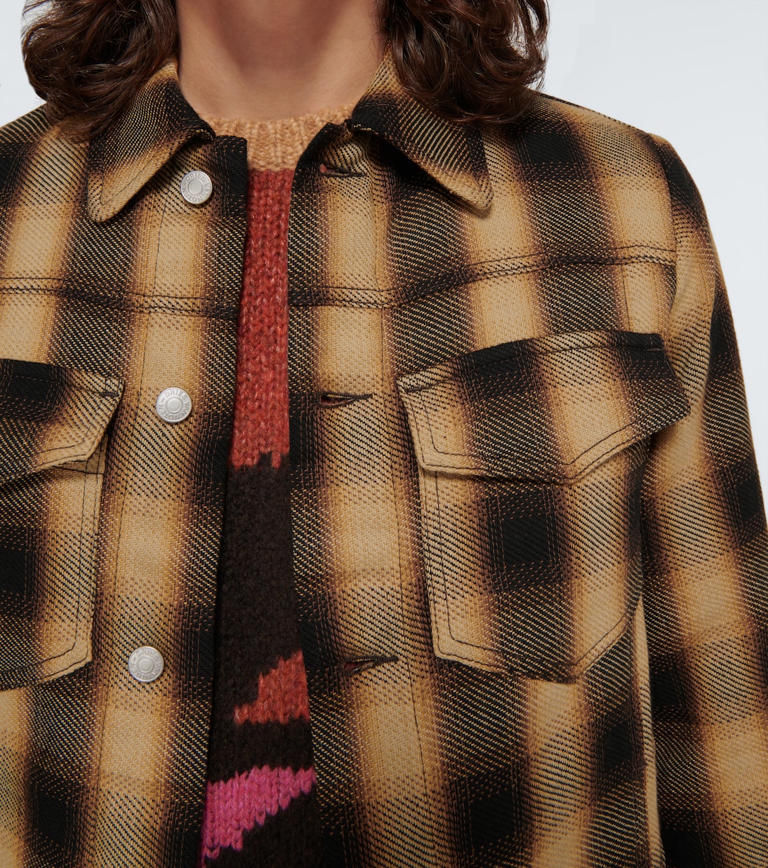 Karierte Hemdjacke aus Baumwollflanell | Dries Van Noten