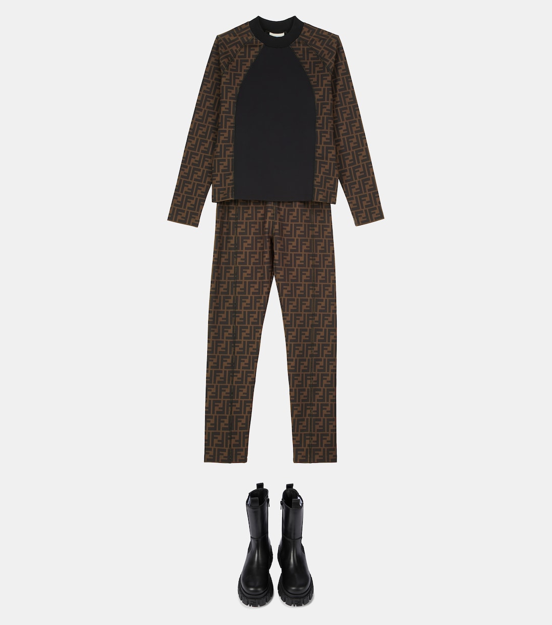 Leather ankle boots | Fendi Kids