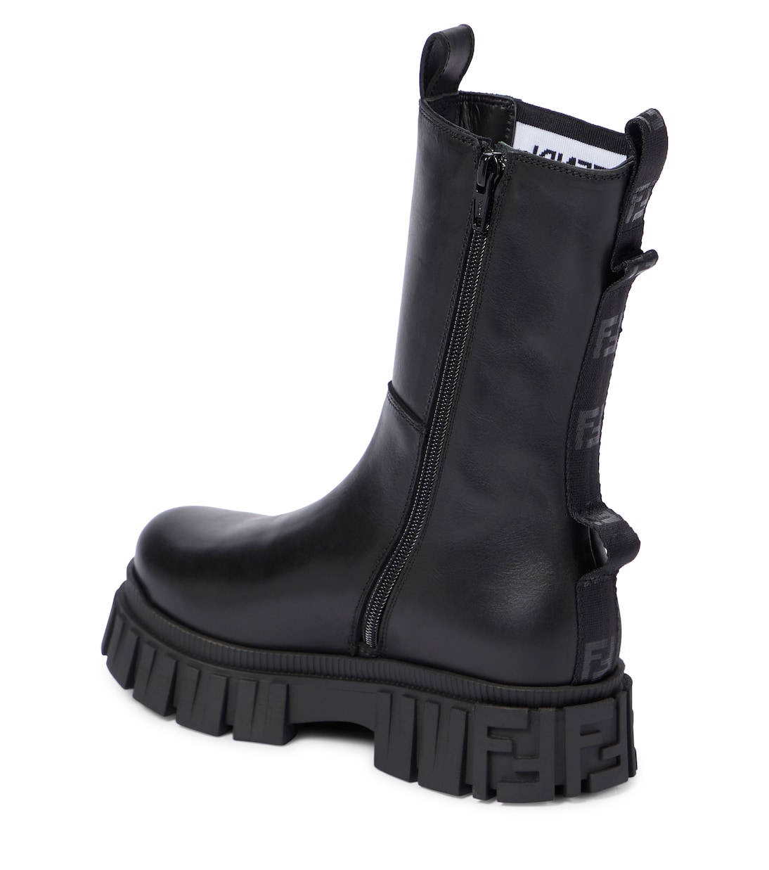 Leather ankle boots | Fendi Kids