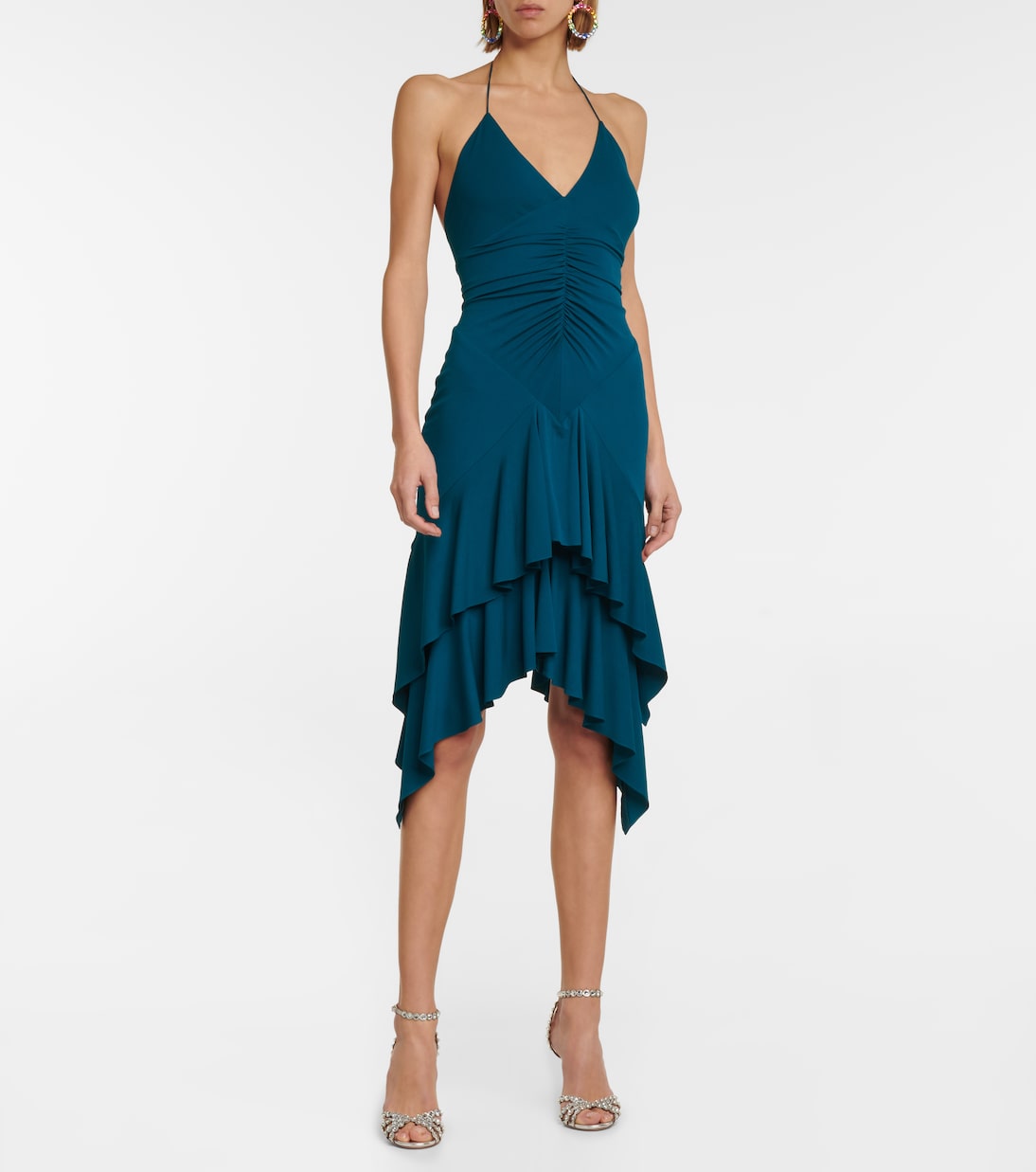 Jersey halterneck midi dress | Alexandre Vauthier