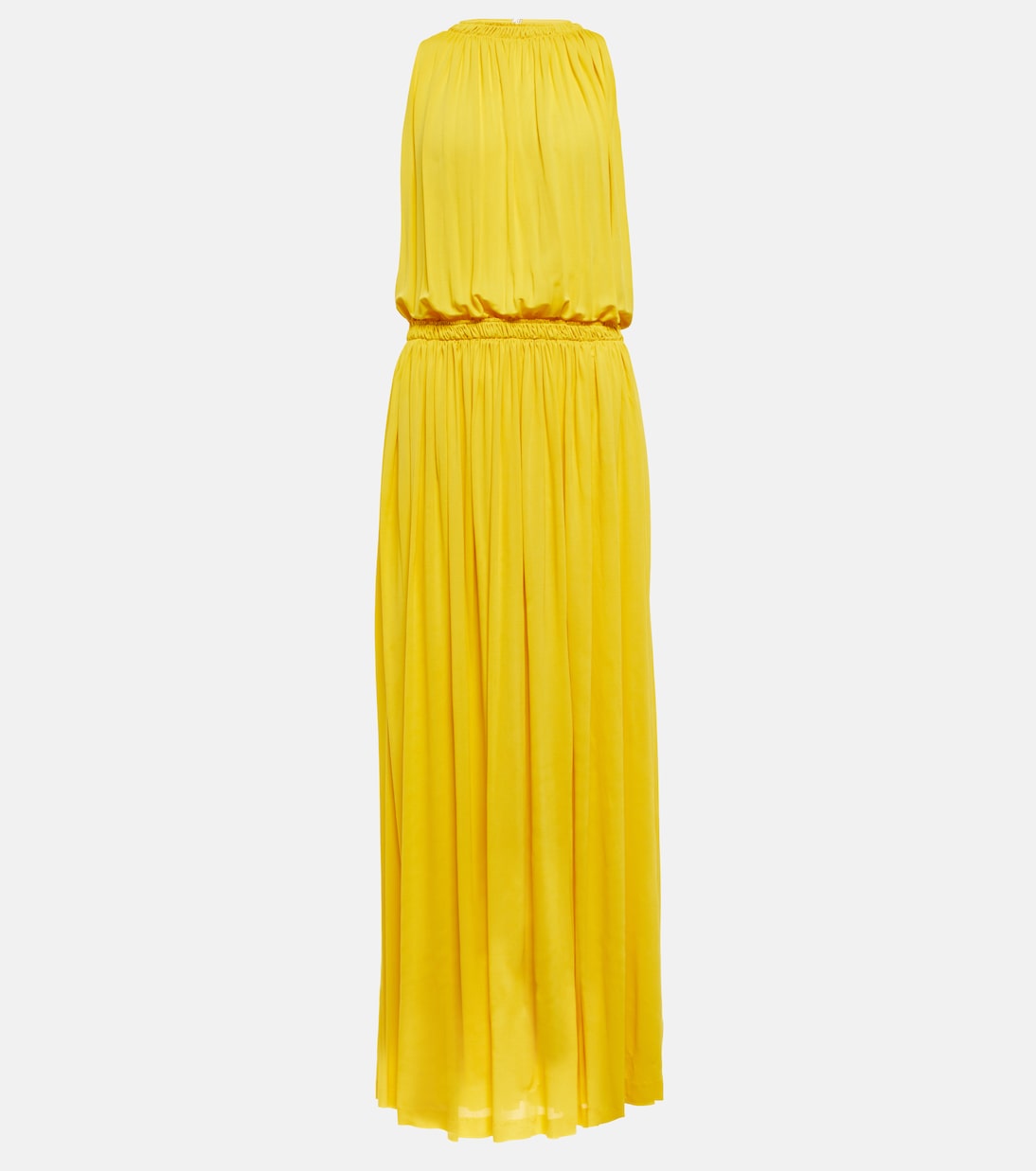 Draped chiffon maxi dress | Loro Piana