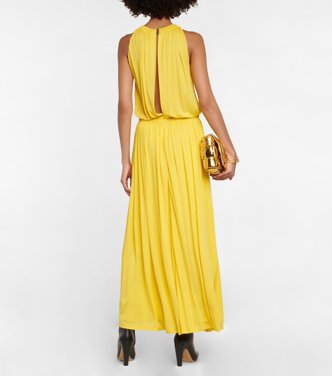 Draped chiffon maxi dress | Loro Piana