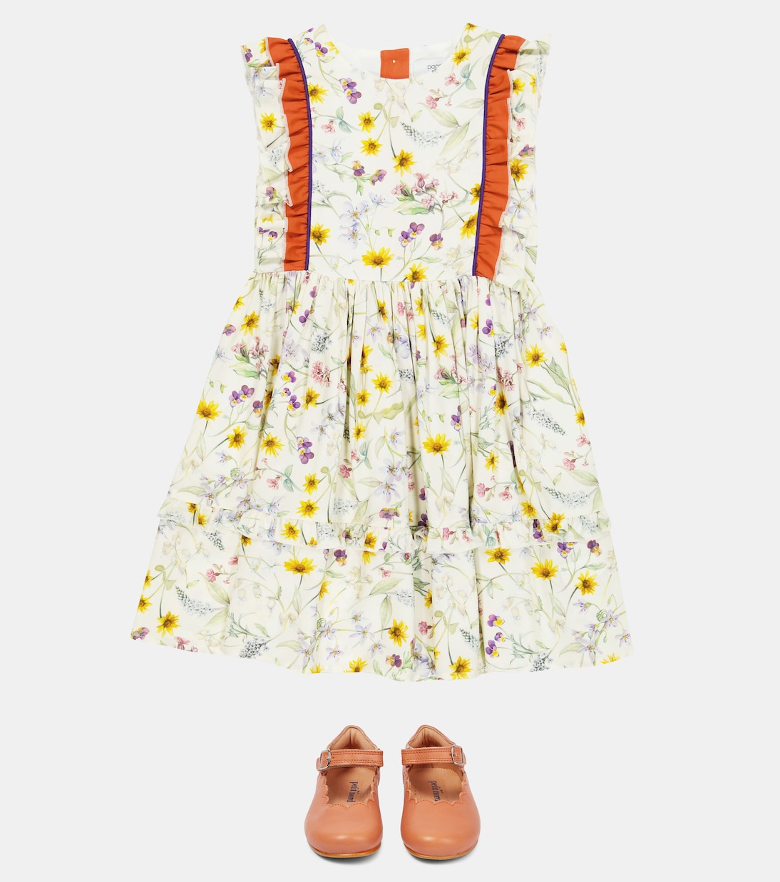 Julie ruffle-trimmed floral dress | Paade Mode