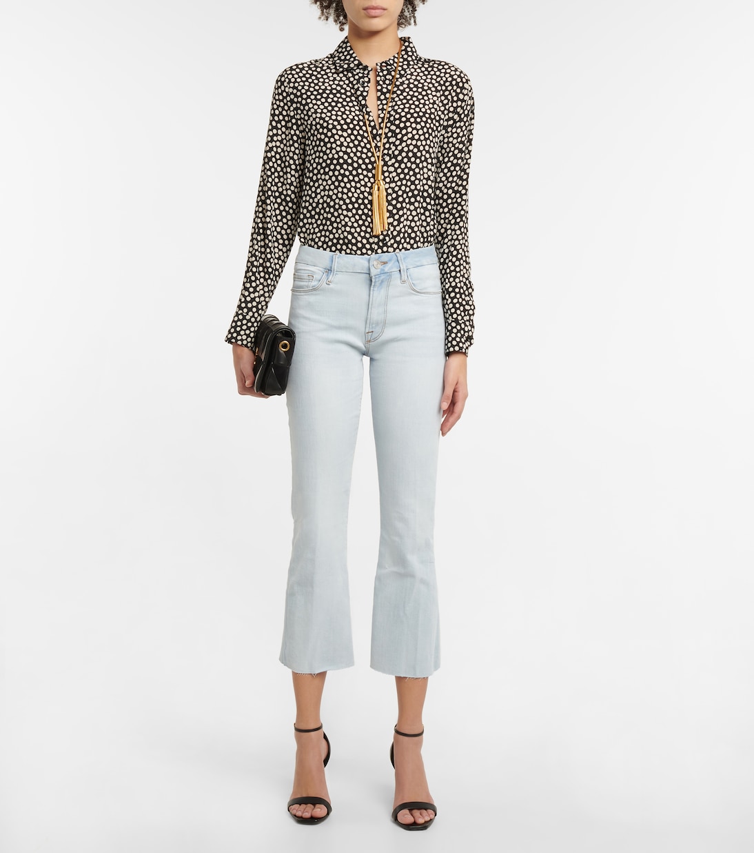 Jeans Le Crop Mini Boot a vita media | Frame