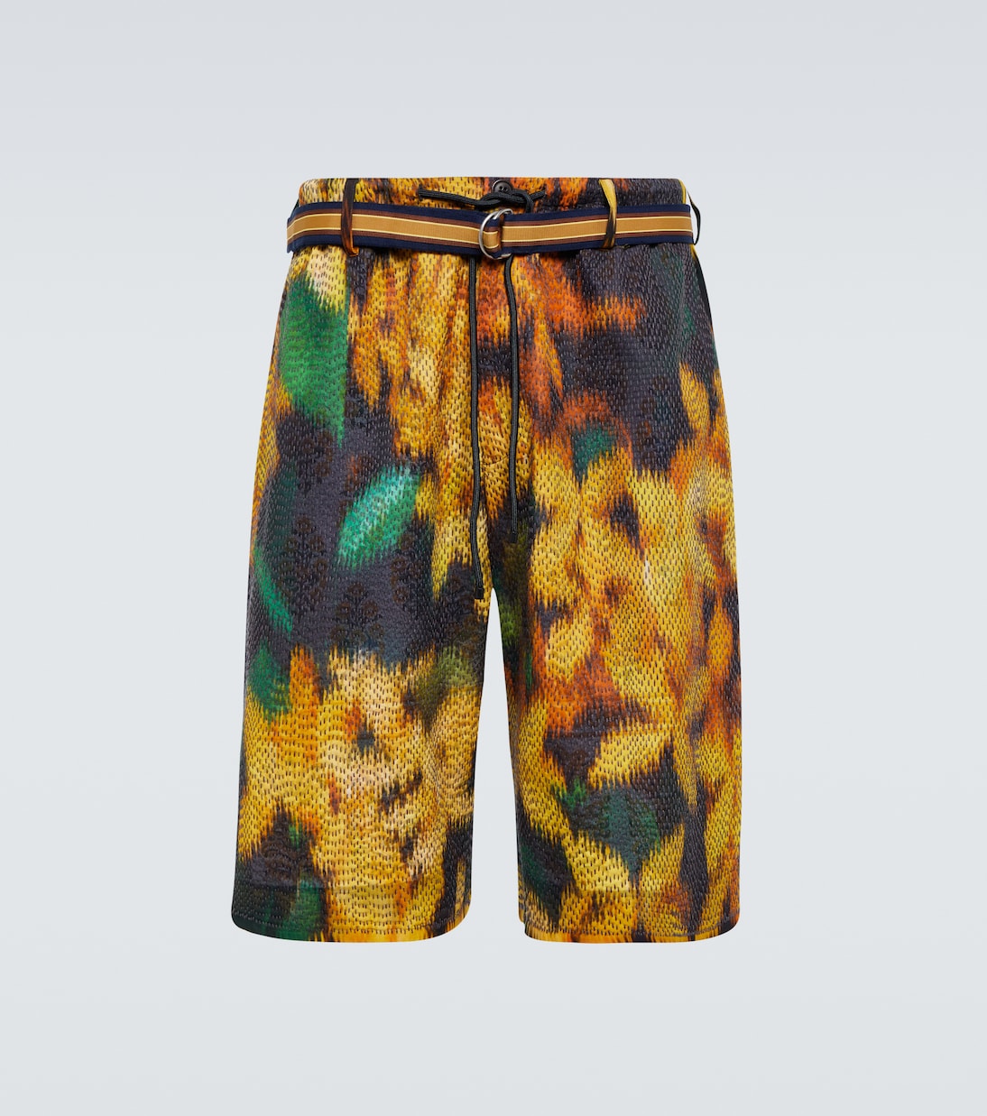 Printed layered Bermuda shorts | Dries Van Noten