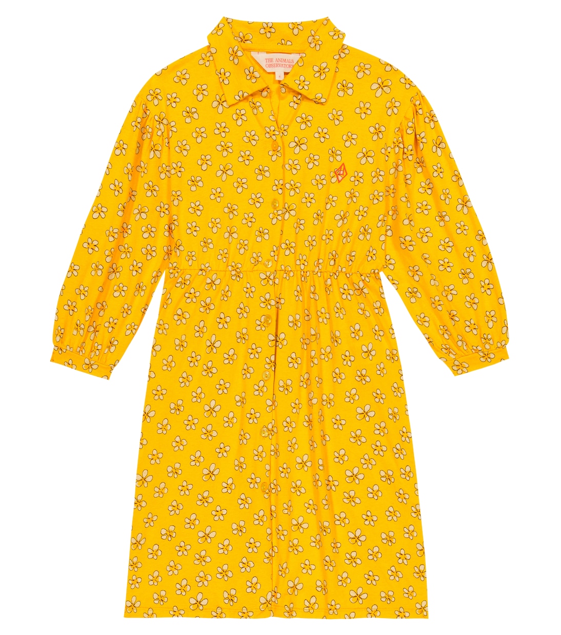 Robe Pigeon en coton à fleurs | The Animals Observatory
