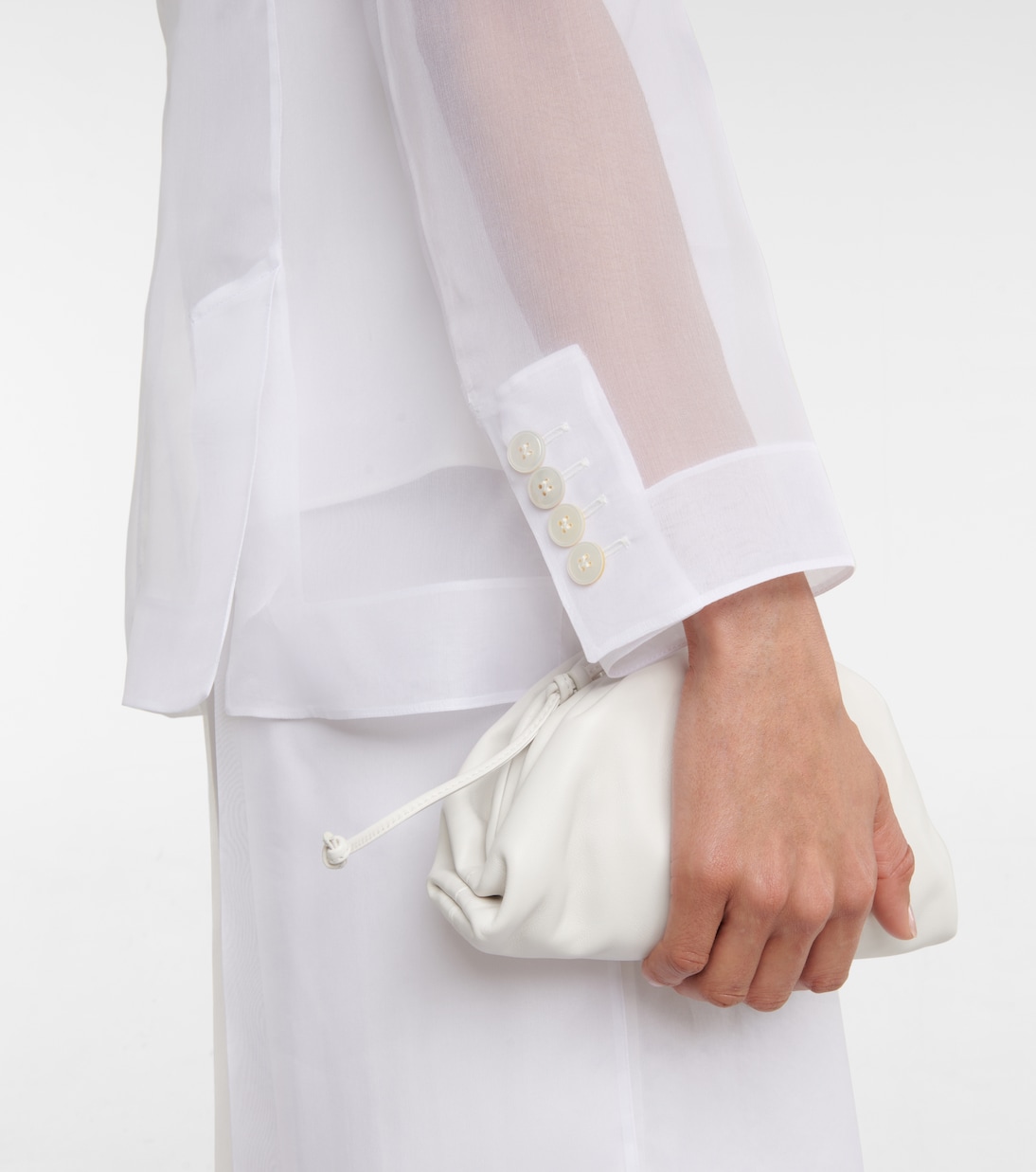 Orologi double-breasted silk blazer | Max Mara