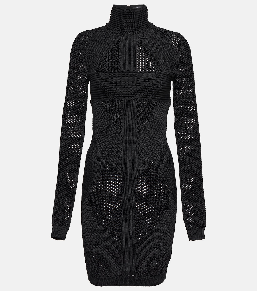 Mesh-paneled minidress | Balmain