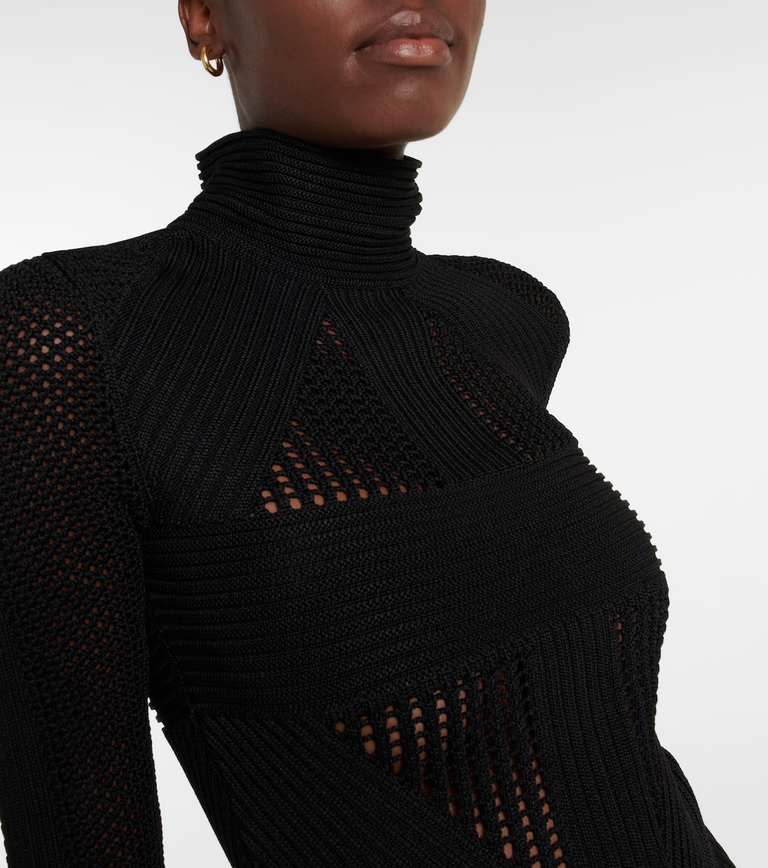 Mesh-paneled minidress | Balmain
