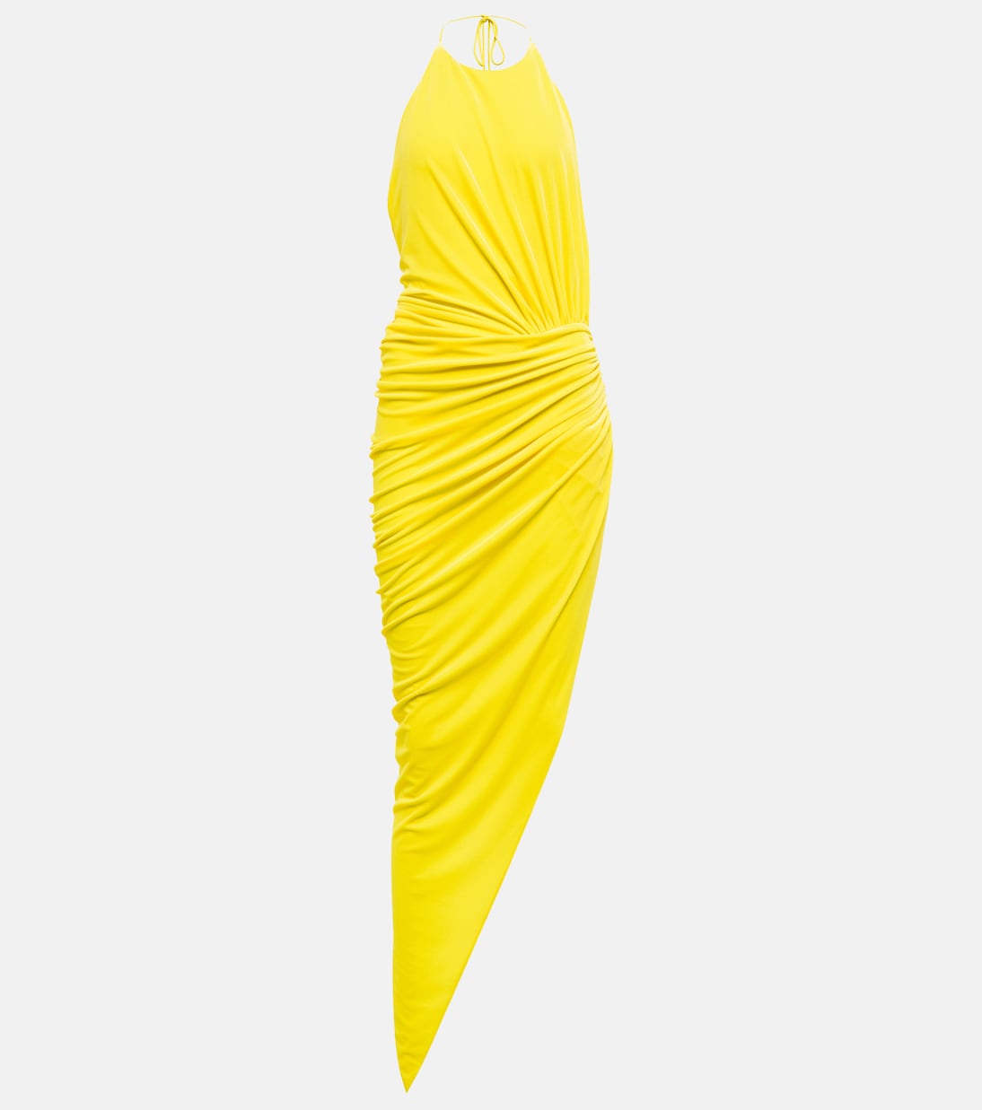 Ruched halterneck midi dress | Alexandre Vauthier