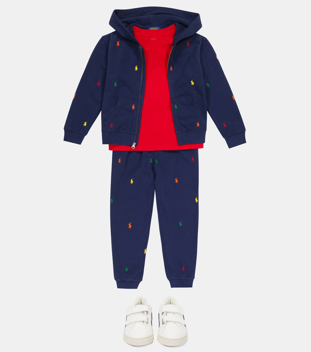 Felpa con cappuccio ricamata in jersey | Polo Ralph Lauren Kids
