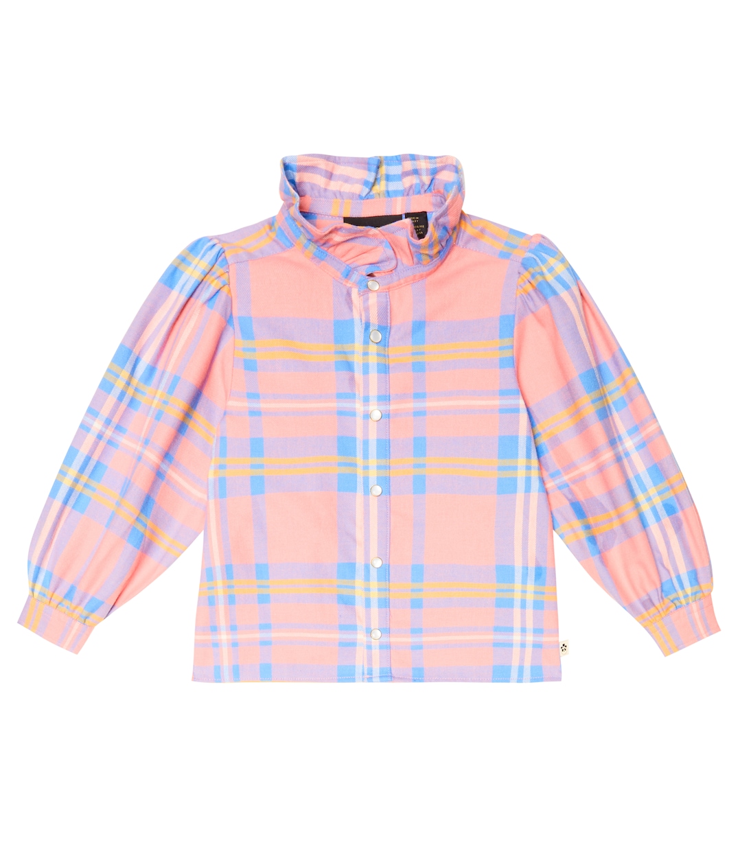 Camisa de franela de algodón a cuadros | Mini Rodini