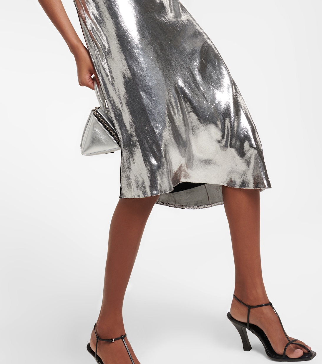 Alena metallic velvet slip dress | Petar Petrov