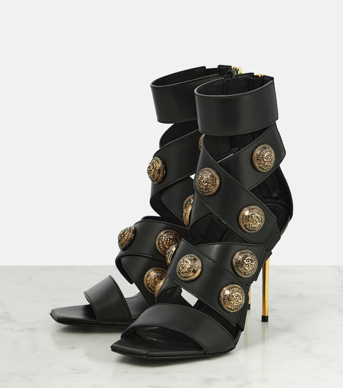 Verzierte Sandalen Alma aus Leder | Balmain