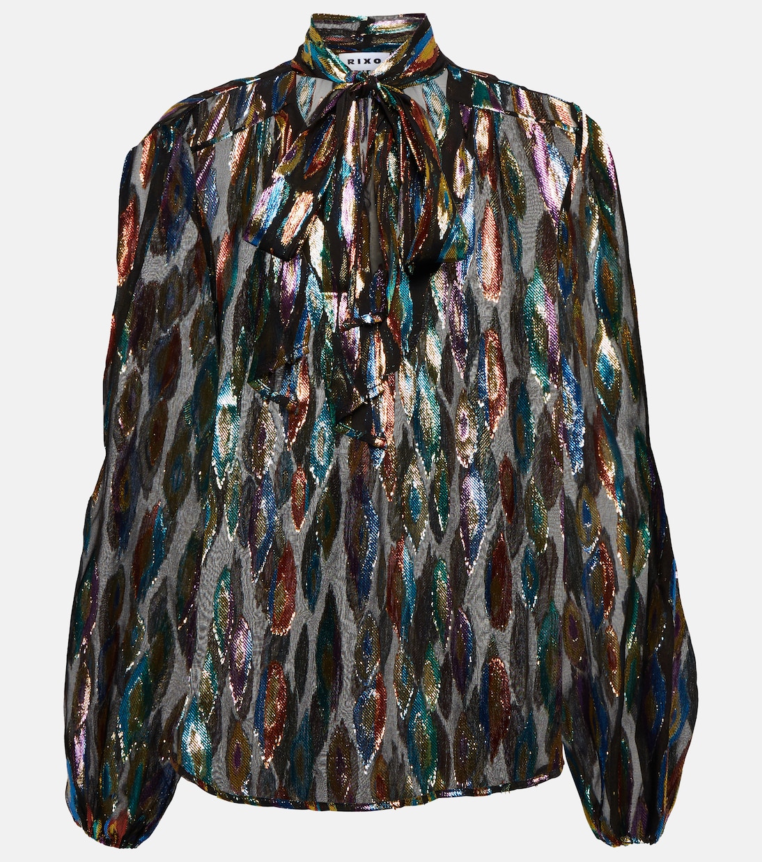 Blouse Moss en jacquard de soie mélangée | Rixo