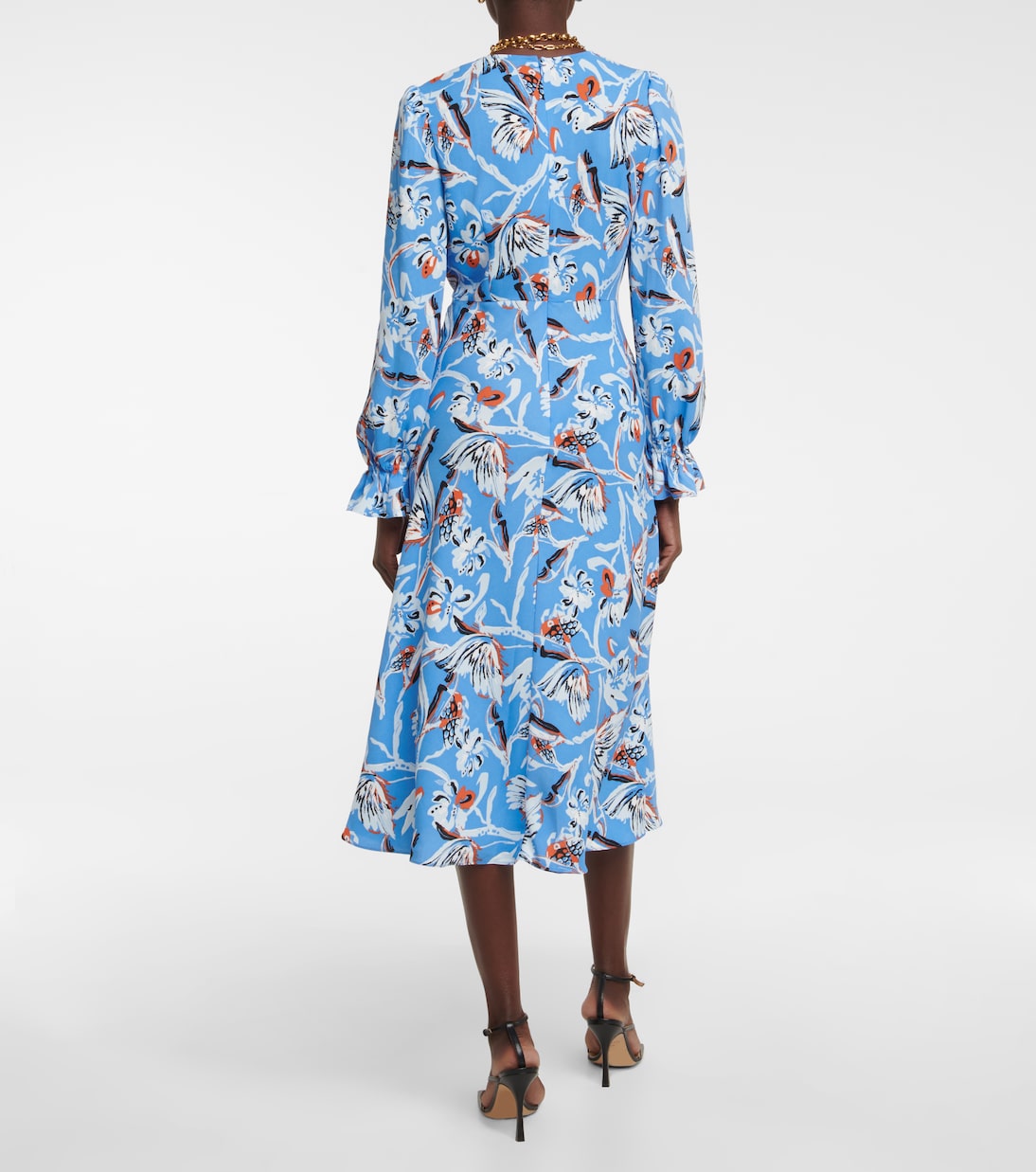 Anaba printed crêpe midi dress | Diane von Furstenberg